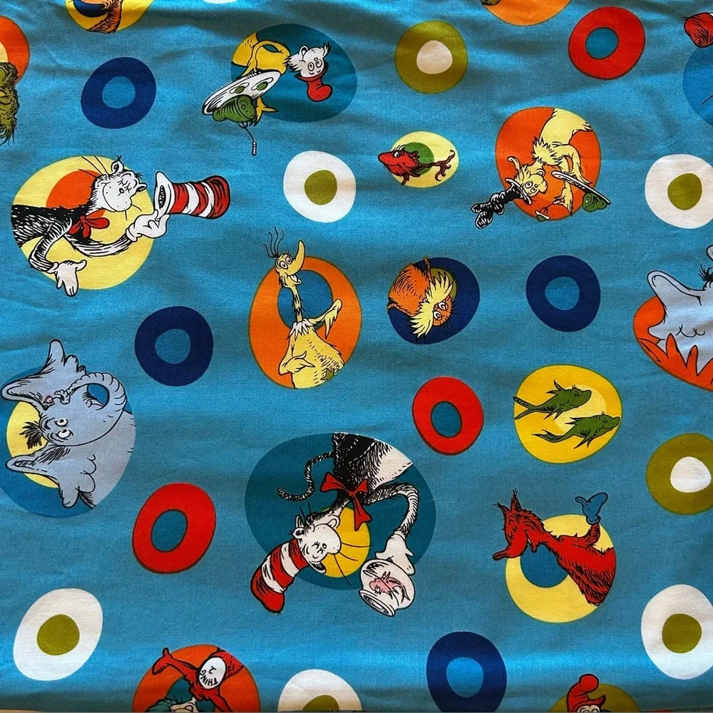 Dr Seuss Window Valance Cat in the Hat Grinch Horton Thing 1 and 2 Handmade